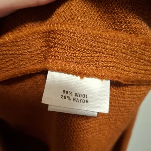 St. John Sport Burnt Orange Wool Blend Jacket Blazer Size Medium - Picture 8 of 10